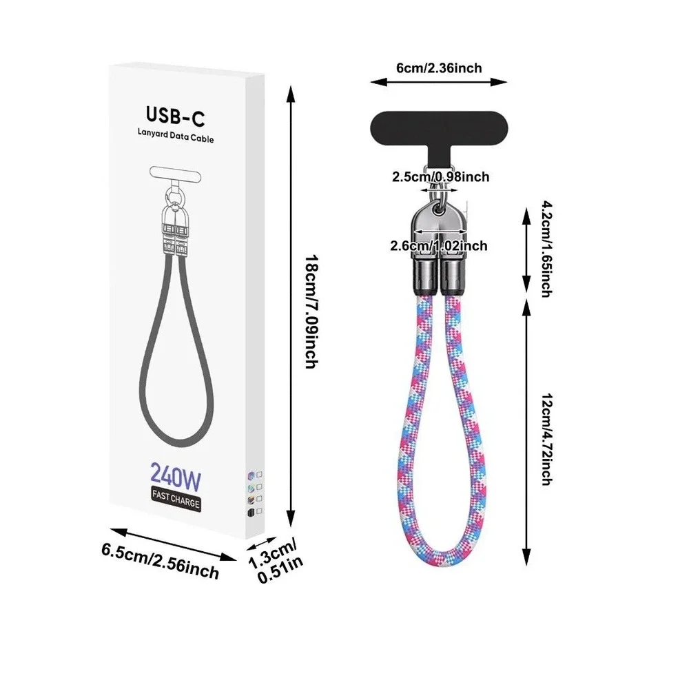 Type C to Type C 240W Fast Charging with Wearable Bracelet